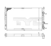 TYC 737-0057 Radiatore motore