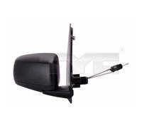 TYC Specchio Retrovisore Esterno Destro per Fiat Panda 169 Seilzug Convex Nero
