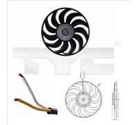 TYC Ventola Raffreddamento Del Motore per Audi A4 8EC B7 2.0 8ED Exeo Pezzi 3R5