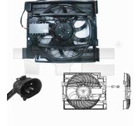 TYC Ventola Raffreddamento Del Motore Radiatore Adatto per BMW 5er E39 523i 520i