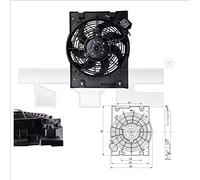 Ventola radiatore 825-0014 TYC per OPEL ASTRA G Hatchback ASTRA G Tre volumi