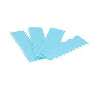 TYCIONG 4 Raschietti per Torte, Strumenti per Fondente più Morbidi per Glassa con Forme Diverse, per Decorare Torte, Matrimoni, Compleanni, Crema Al Burro