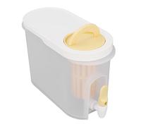 TYCIONG Bollitore Freddo in Plastica da 3,9 Litri con Rubinetto Dispenser per Bevande a Doppia Filtrazione di Grande capacità per Cucina Bar per Feste Domestiche (Giallo)