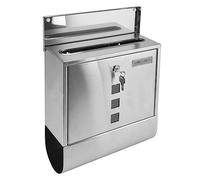 TYCIONG Cassetta Postale con Serratura Cassetta Postale Sospesa per Esterno con Fessura Stretta Cassetta delle Lettere Montata a Parete in Acciaio Inossidabile con 2 Chiavi per Casetta