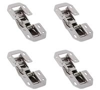 TYCIONG Cerniere per Armadi 4 Set Kit Cerniera per Porta a Forma di Ponte Senza Foratura Facile Installazione per Mobili da Armadio Guardaroba