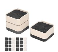 TYCIONG Cuscinetti Antivibranti Tappetino Stabilizzatore Durevole per Assorbimento degli Urti per Lavatrice Piedini Rialzati per Letto Antiscivolo per Migliorare il Sonno 8 Pezzi