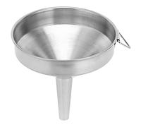 TYCIONG Imbuto da Efficiente in Acciaio Inossidabile per Versare Olio e Aceto, Lunga Durata, Maniglie per Orecchie Appendibili Facile Asciugatura, Argento (13 cm)