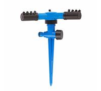 TYCIONG Irrigatore da Giardino, Irrigatore a 3 Bracci con Rotazione di 360 Gradi per L'irrigazione del Prato, a Spruzzo in Materiale ABS Resistente