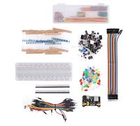 TYCIONG Kit Componente Elettronico Assortimento 400+ Pezzi Pacchetto di Avviamento con Cavo USB del Modulo di Alimentazione Compatibile con la Breadboard per R3
