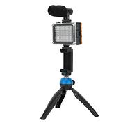 TYCIONG Kit di Vlogging Mobile con Microfono a Luce di Riempimento su Treppiede da Scrivania per la Registrazione Video Dal Vivo (#2)