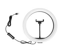 TYCIONG Luce Circolare a LED Illuminazione Morbida Senza Ombre per Streaming Live con Supporto per Fotografia con Cellulare
