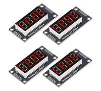 TYCIONG Modulo Display A Tubo Digitale LED, 4 Giochi, 4 Cifre, 7 Segmenti, 0.36 Pollice Chip Di Drive TM1637 (Rosso MRA110B)