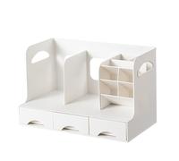 TYCIONG Organizzatore del Libro Desktop Organizzatore di Plastica Multifunzionale Libreria Desktop con Cassetto per lo Studio dello Studio in Ufficio Risparmio Spaziale, (Con inserto per