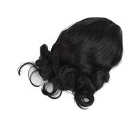 TYCIONG Parrucca Lunga Nera e Confortevole con Opzioni di Styling Versatili, Adatta a Varie Forme della Testa