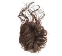 TYCIONG Parrucchino Updo Riccio Ondulato Marrone Chiaro Alla Moda, Accentua il Tuo Temperamento, Chignon Sintetico Disordinato Indossare Ogni Giorno