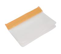 TYCIONG Sacchetti Riutilizzabili per Alimenti, Materiale PEVA con Cerniera a Doppia Chiusura a Tenuta Stagna, Design Traslucido per Pranzi con Snack di Verdure, Lavaggio a Mano (Taglia L arancione)