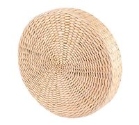 TYCIONG Squisito Pouf Tatami Rotondo per la Cerimonia del tè Zen Yoga, Materiale Tifa, Cuscino per Divano Resistente All'usura 11,8x11,8x2,0 Pollici