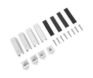 TYCIONG Staffe di Montaggio per Pannelli Solari con Lega di Alluminio Resistente Installazione Semplice per Tetto Piano 4 Set per Energia Sostenibile