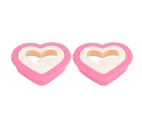 TYCIONG Stampo per Pane a Forma di Cuore per per Bambini, Incoraggiamento a Un'alimentazione Sana per Contenitori per il Pranzo, Box e Feste, Realizzato in ABS per Uso Alimentare, 4 Stampi per