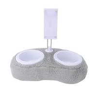 TYCIONG Supporto regolabile per cuscino per tablet in peluche, per rilassarsi sul letto, ideale per guardare la TV o studiare, materiale delicato sulla pelle (doppia ciotola grigio chiaro (10-33 cm)
