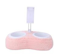 TYCIONG Supporto regolabile per cuscino per tablet in peluche, per rilassarsi sul letto, ideale per guardare la TV o studiare, materiale delicato sulla pelle (doppia ciotola rosa chiaro (10-33 cm)