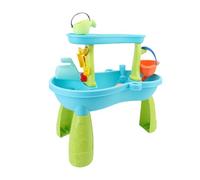 TYCIONG Tavolo da Sabbia per Bambini Esterni Interni Tavolo da Gioco Grande Spiaggia con Stampi per Secchi per Pala per l'attività Dell'acqua di Sabbia Sensoriale Giocattoli Estivi per