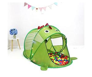 TYCIONG Tenda da Gioco per Bambini La Casetta dei Cartoni Animati Si Apre Automaticamente Nella Borsa da Trasporto per Divertimento All'aperto Al Coperto Verde