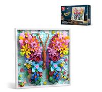 TYCOLE Botanicals 3D Fiore Farfalla Quadro Costruzione 1074 Pezzi