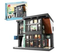 TYCOLE City Caffè Set di Costruzione con Luci, 581PCS Modello Casa da Caffè Giocattolo per Adulti, Bambini e Bambine dai 6 Anni, Regalo Creativo per Natale e Compleanno, per Casa e Ufficio