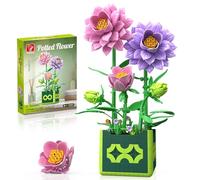 TYCOLE Dahlia Costruzioni Giocattoli Fiori Artificiali Elementi Botanicals Costruzioni Piante Regali per Donne Adulti e Adolescenti Compleanno Festa della Mamma Decorazioni Casa 581 Pezzi