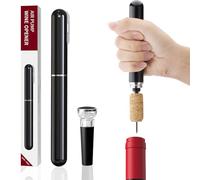 Tycoonest Cavatappi a Pressione d'Aria, Apribottiglie Pompa Portatile con Tagliacapsule e Tappo, Accessori Vino Professionale per Viaggi Feste, Regalo per gli Amanti del Vino