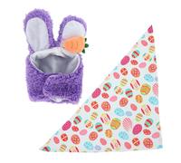 TyCylKu Abiti Per Anatre Da Portico,Per Feste Di Primavera | Sciarpa Cappello per Statua da Giardino Pasquale 58 cm | Per Decorazione Eventi Celebrazione Prato Cortile Giardino