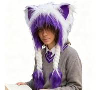 TyCylKu Cappello Animale - Berretto Morbido E Caldo A Orecchie Di Gatto | Cappello Invernale Morbido per Feste | Per Donne Ragazze Bambini Festa Cosplay Inverno Interno Esterno