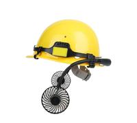 TyCylKu Casco con ventilatore, casco da costruzione ventilato, copricapo ergonomico con 2 ventole ricaricabili, per lavoro e casa, industriali, esterni, potatura forestale