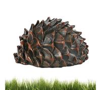 TyCylKu Nascondiglio per chiavi per esterni, in plastica ABS + resina, con scomparto segreto, resistente alle intemperie, gonna e pinoli, per cortile, sentieri, porta, prato