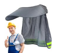 TyCylKu Protezione solare rigida | Visiera parasole per collo | Striscia riflettente per casco di fissaggio per cantieri di lavoro uomini giardinaggio magazzino all'aperto