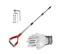 TyCylKu Zappa da Giardinaggio, Pala Manuale Con Anello Regolabile, Zappa A Per Diserbo Del Giardino, Per Scavare, Allentare, Zappare, Bordare, Trincee, Cortile, Fattoria, Patio, Prato, Aiuola