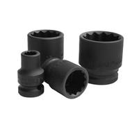 TYDHGSE 1 Pz. Adattatore For Bussola Torx A Impatto Corto Da 1/2" Con 12 Punti Di Presa For Auto, Camion, Riparazione Pneumatici, Utensile Pneumatico Industriale For La Rimozione Dei Dadi(19mm-1pcs)