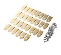 TYDHGSE 18/30 Pezzi Lama di Taglio for Tosaerba Lama di Ricambio for Tosaerba in Acciaio Inossidabile (Come Mostrato in Figura)(30PCS Gold)