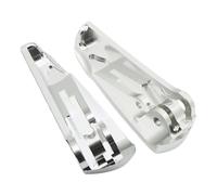 TYEHAF Pedalina Moto Compatibile con Vespa per GTV 125 250 300 per GT125 L Motociclo Moto Poggiapiedi Pieghevoli Poggiapiedi Pedane Set Pedali Posteriori Parti Accessori(Silver)