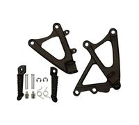 TYEHAF Pedalina Moto Compatibile con Yamaha per YZF-R1 2009 2010 2011 2012 2013 2014 Accessori L'aggiornamento della Motocicletta Pedane Anteriori Pilota Pedali Poggiapiedi Posteriori Staffe(Black)