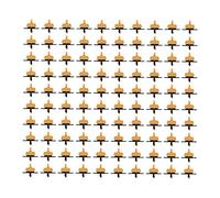 Tyenaza 100Pcs 2L Detachable Compensating Drip Emitter Garden Irrigation Dripper for 4/7 Hose Flower Beds Lawns Landscaping