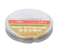 Tyenaza 200M Phone LCD Screen Cutting Line High Hardness Steel Phone LCD Screen Separating Wire (0.08mm)