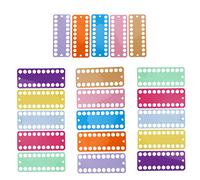 Tyenaza 20Pcs Cross Stitch Organizer Colorful 20-Holes Plastic Board Embroidery Threads Holder for Sewing Enthusiasts