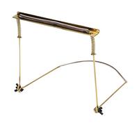 Tyenaza 24 Hole Harmonica Stand Adjustable Neck Bracket Musical Wind Instrument Accessories for Professional Players (24 holes gold)
