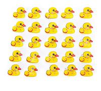 Tyenaza 25 pezzi per spille lampeggianti, spille a led fumetti luminosi accessori per decorazioni badge pin per forniture per feste natalizie accessori per gioielli in costume (Duckling pin)