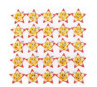 Tyenaza 25 pezzi per spille lampeggianti, spille a led fumetti luminosi accessori per decorazioni badge pin per forniture per feste natalizie accessori per gioielli in costume (Star pin)