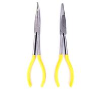 Tyenaza 2pcs 11 pollici a naso lungo pinza in acciaio carbonio 45 gradi di piegatura attrezzatura strumento manuale