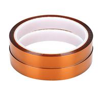 Tyenaza 2PCS 33M High Temperature Resistant Adhesive Tape Polyimide Film Yellow Brown Accessory (15mm)