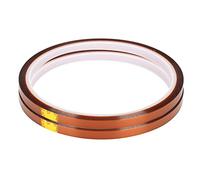 Tyenaza 2PCS 33M High Temperature Resistant Adhesive Tape Polyimide Film Yellow Brown Accessory (5mm)